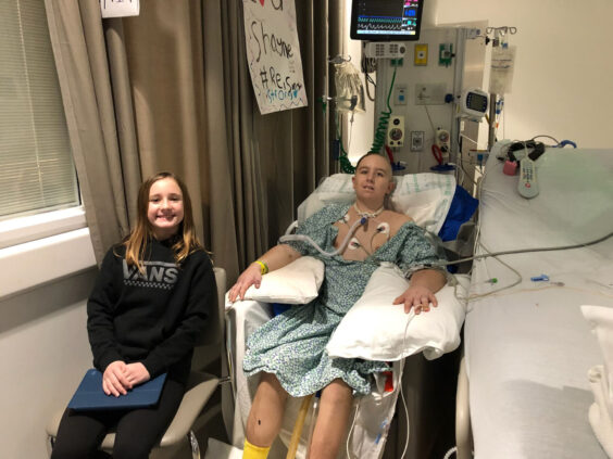 Shayne Reisinger with his sister